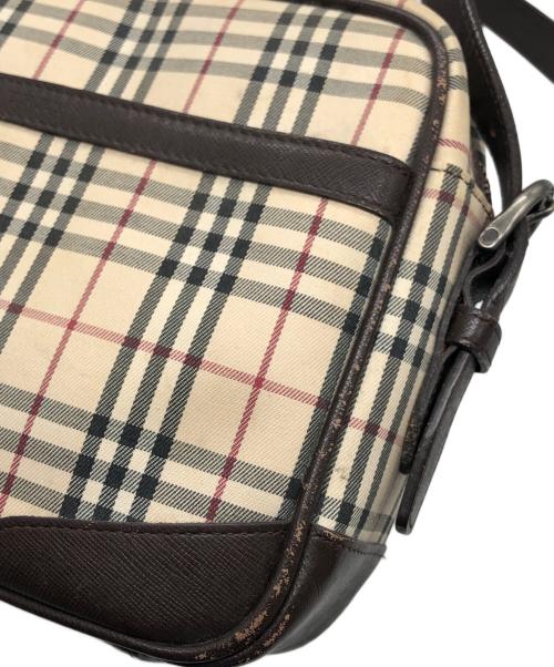 BURBERRY（バーバリー）BURBERRY (バーバリー) ノヴァチェックショルダーバッグ ベージュ×ブラウンの古着・服飾アイテム