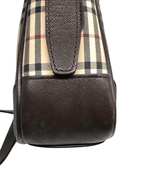 BURBERRY（バーバリー）BURBERRY (バーバリー) ノヴァチェックショルダーバッグ ベージュ×ブラウンの古着・服飾アイテム