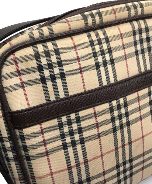 BURBERRY（バーバリー）BURBERRY (バーバリー) ノヴァチェックショルダーバッグ ベージュ×ブラウンの古着・服飾アイテム
