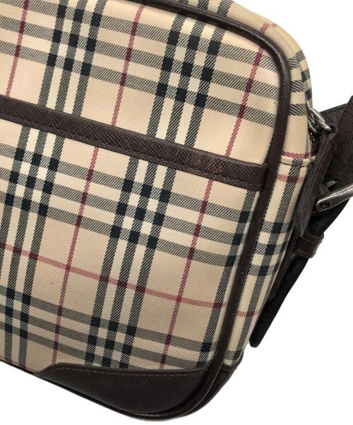 BURBERRY（バーバリー）BURBERRY (バーバリー) ノヴァチェックショルダーバッグ ベージュ×ブラウンの古着・服飾アイテム