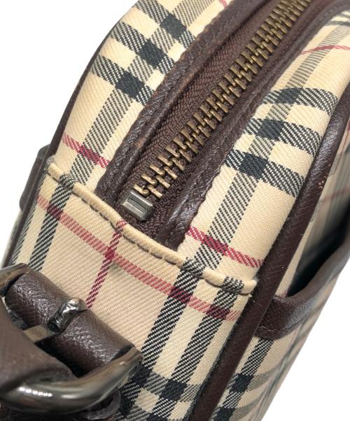 BURBERRY（バーバリー）BURBERRY (バーバリー) ノヴァチェックショルダーバッグ ベージュ×ブラウンの古着・服飾アイテム