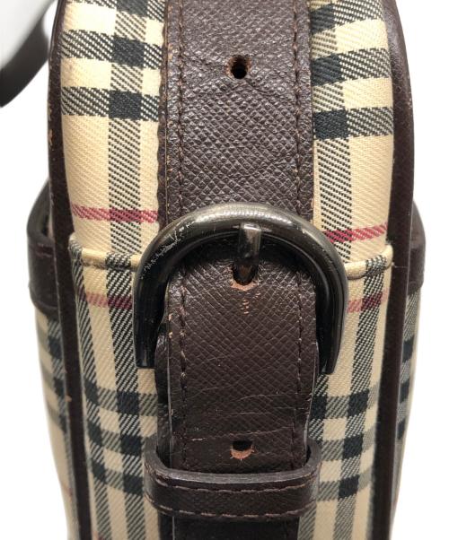 BURBERRY（バーバリー）BURBERRY (バーバリー) ノヴァチェックショルダーバッグ ベージュ×ブラウンの古着・服飾アイテム