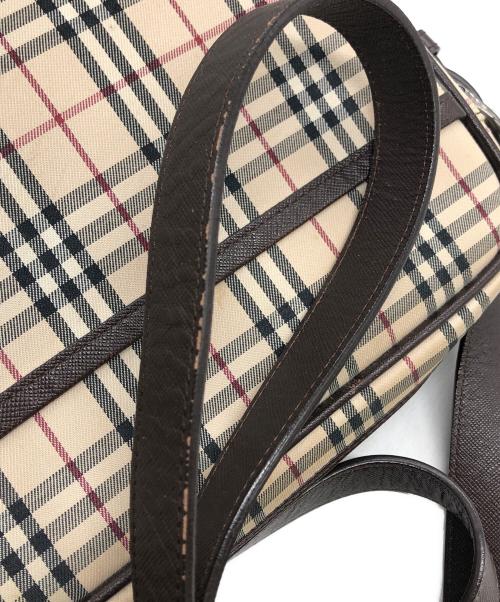 BURBERRY（バーバリー）BURBERRY (バーバリー) ノヴァチェックショルダーバッグ ベージュ×ブラウンの古着・服飾アイテム