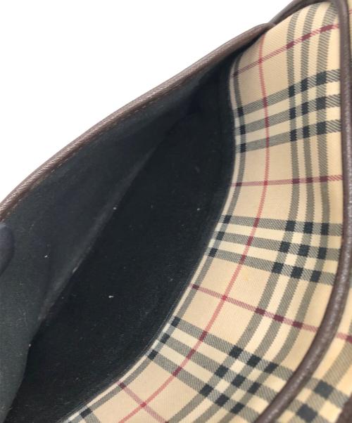 BURBERRY（バーバリー）BURBERRY (バーバリー) ノヴァチェックショルダーバッグ ベージュ×ブラウンの古着・服飾アイテム