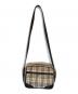 中古・古着 BURBERRY (バーバリー) ノヴァチェックショルダーバッグ ベージュ×ブラウン：18000円
