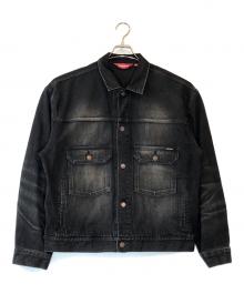 SUPREME（シュプリーム）の古着「DISTRESSED SELVEDGE TRUCKER JACKET」｜ブラック