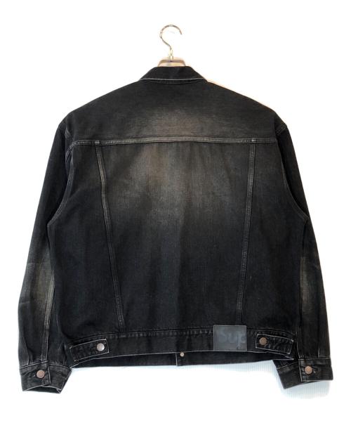 SUPREME（シュプリーム）Supreme (シュプリーム) DISTRESSED SELVEDGE TRUCKER JACKET ブラック サイズ:Mの古着・服飾アイテム