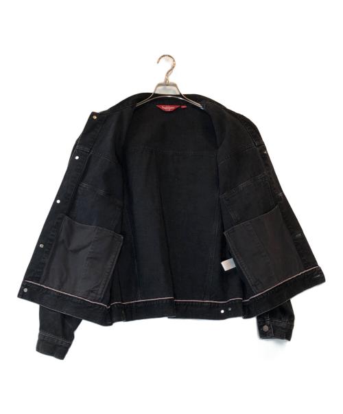 SUPREME（シュプリーム）Supreme (シュプリーム) DISTRESSED SELVEDGE TRUCKER JACKET ブラック サイズ:Mの古着・服飾アイテム
