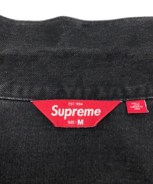 SUPREME（シュプリーム）Supreme (シュプリーム) DISTRESSED SELVEDGE TRUCKER JACKET ブラック サイズ:Mの古着・服飾アイテム
