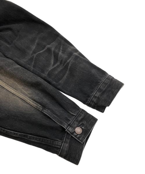 SUPREME（シュプリーム）Supreme (シュプリーム) DISTRESSED SELVEDGE TRUCKER JACKET ブラック サイズ:Mの古着・服飾アイテム
