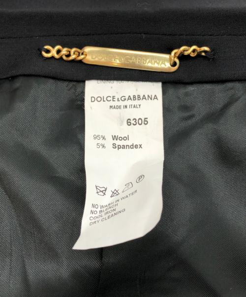 DOLCE & GABBANA（ドルチェ＆ガッバーナ）DOLCE & GABBANA (ドルチェ＆ガッバーナ) チェスターコート ブラック サイズ:56の古着・服飾アイテム