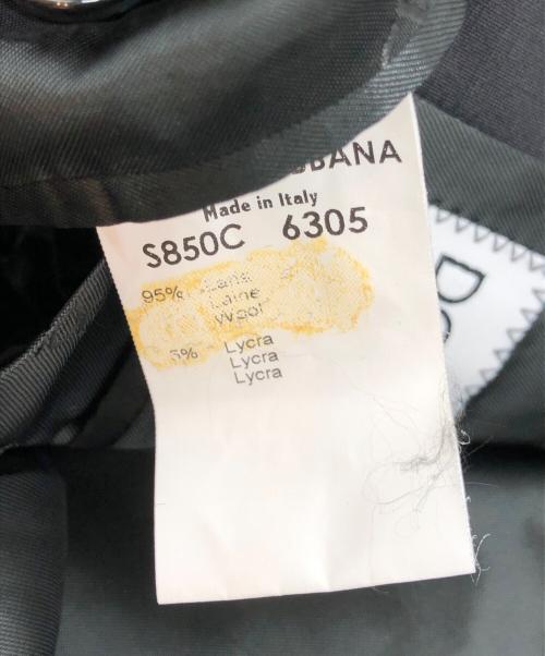 DOLCE & GABBANA（ドルチェ＆ガッバーナ）DOLCE & GABBANA (ドルチェ＆ガッバーナ) チェスターコート ブラック サイズ:56の古着・服飾アイテム