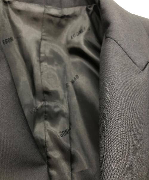 EGON lab（エゴンラボ）EGON LAB (エゴンラボ) EGONIC DOUBLE BREASTED JACKET ブラック サイズ:46の古着・服飾アイテム