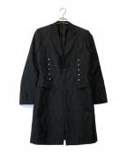 COMME des GARCONS HOMME PLUSコムデギャルソンオムプリュス）の古着「スタッズデザインコート」｜ブラック