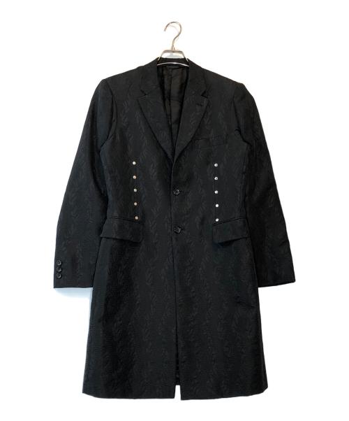 COMME des GARCONS HOMME PLUS（コムデギャルソンオムプリュス）COMME des GARCONS HOMME PLUS (コムデギャルソンオムプリュス) スタッズデザインコート ブラック サイズ:Sの古着・服飾アイテム