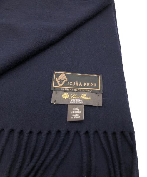 LORO PIANA（ロロピアーナ）LORO PIANA (ロロピアーナ) VICUNA ストール ネイビー サイズ:下記参照の古着・服飾アイテム