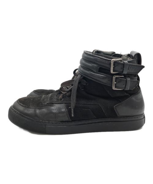 GIVENCHY（ジバンシィ）GIVENCHY (ジバンシィ) ベルクロハイカットスニーカー ブラック サイズ:42の古着・服飾アイテム