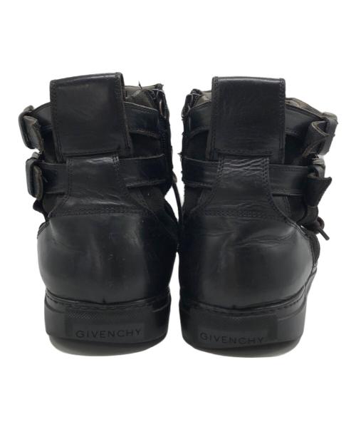 GIVENCHY（ジバンシィ）GIVENCHY (ジバンシィ) ベルクロハイカットスニーカー ブラック サイズ:42の古着・服飾アイテム
