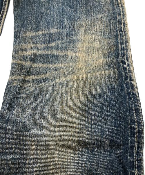 BY GLAD HAND（バイ グラッド ハンド）BY GLAD HAND (バイ グラッド ハンド) クラッシュ加工デニムパンツ ブルー サイズ:32の古着・服飾アイテム