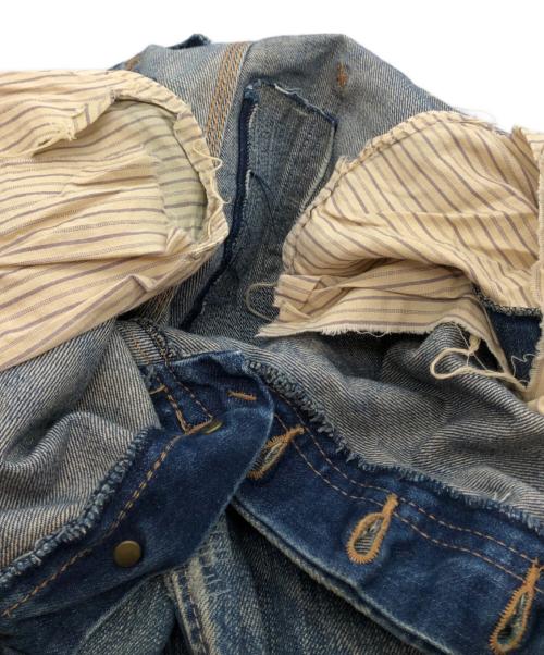 BY GLAD HAND（バイ グラッド ハンド）BY GLAD HAND (バイ グラッド ハンド) クラッシュ加工デニムパンツ ブルー サイズ:32の古着・服飾アイテム