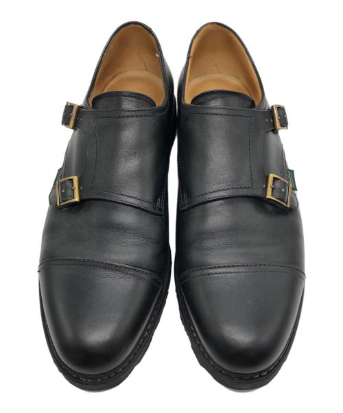 PARABOOT（パラブーツ）PARABOOT (パラブーツ) ダブルモンクストラップシューズ ブラック サイズ:10の古着・服飾アイテム