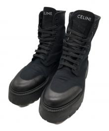 CELINE（セリーヌ）の古着「バルキーレースアップシューズ」｜ブラック