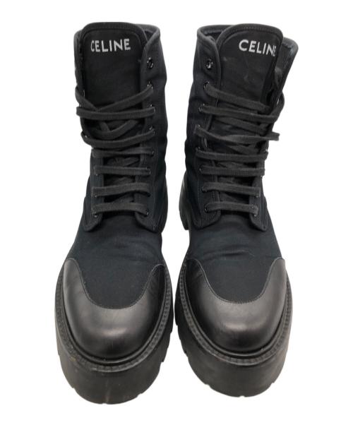 CELINE（セリーヌ）CELINE (セリーヌ) バルキーレースアップシューズ ブラック サイズ:42の古着・服飾アイテム