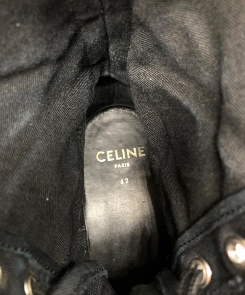 CELINE（セリーヌ）CELINE (セリーヌ) バルキーレースアップシューズ ブラック サイズ:42の古着・服飾アイテム