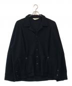 ANCELLMアンセルム）の古着「WRINKLED STRIPE SHIRT」｜ブラック
