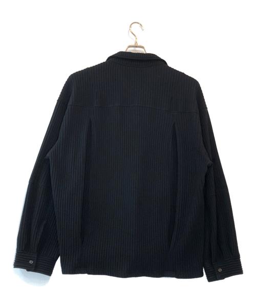 ANCELLM（アンセルム）ANCELLM (アンセルム) WRINKLED STRIPE SHIRT ブラック サイズ:1の古着・服飾アイテム