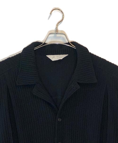 ANCELLM（アンセルム）ANCELLM (アンセルム) WRINKLED STRIPE SHIRT ブラック サイズ:1の古着・服飾アイテム
