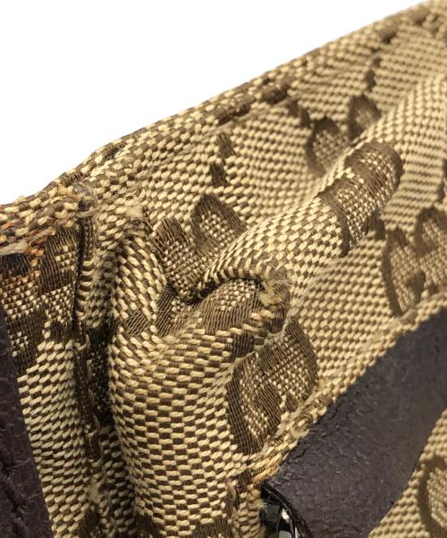 GUCCI（グッチ）GUCCI (グッチ) GGキャンバスウエストポーチ ブラウンの古着・服飾アイテム