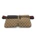 GUCCI（グッチ）の古着「GGキャンバスウエストポーチ」｜ブラウン