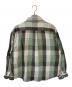 DESCENDANT (ディセンダント) VANNING PLAIS LS SHIRT グリーン×ホワイト サイズ:2：22000円