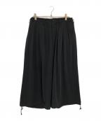 GROUND Yグラウンドワイ）の古着「CREPE DE CHINE BALLOON PANTS」｜ブラック