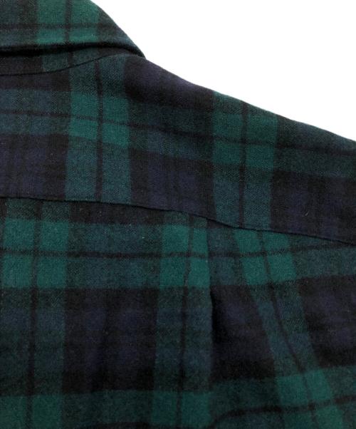 PENDLETON（ペンドルトン）PENDLETON (ペンドルトン) ウールブラックウォッチチェックシャツ グリーン サイズ:16の古着・服飾アイテム