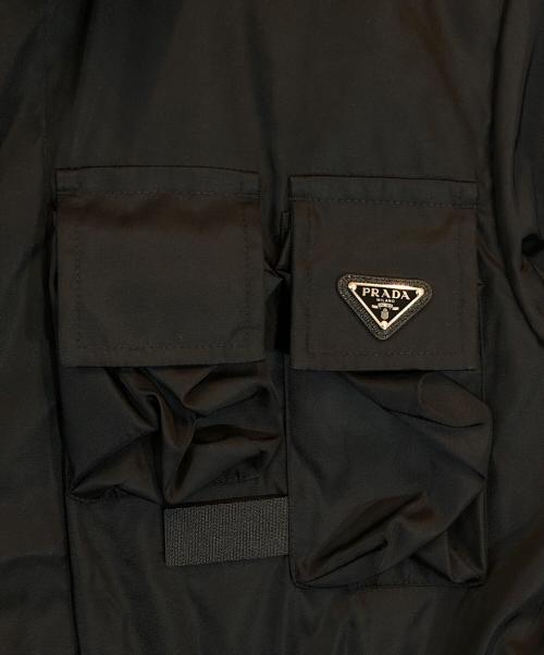 PRADA（プラダ）PRADA (プラダ) Re-Nylon サファリジャケット ブラック サイズ:SZ44の古着・服飾アイテム