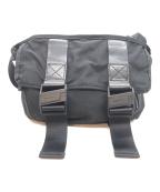 AMICALVAアミアカルヴァ）の古着「AMIACALVA GABARDINE MESSENGER BAG (S)」｜ブラック