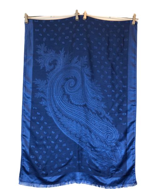 ETRO（エトロ）ETRO (エトロ) 大判ストール ブルー サイズ:下記参照の古着・服飾アイテム