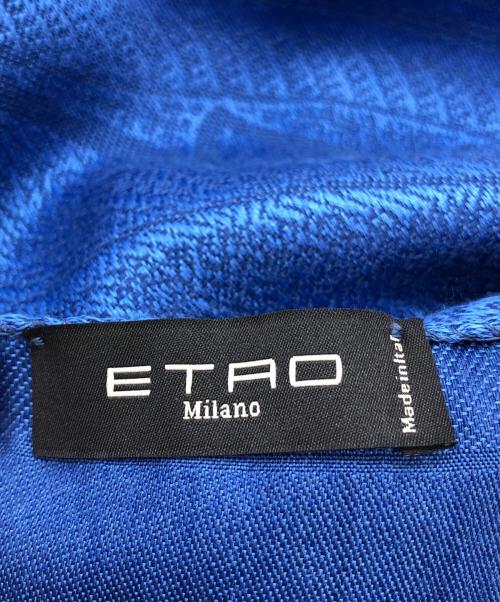 ETRO（エトロ）ETRO (エトロ) 大判ストール ブルー サイズ:下記参照の古着・服飾アイテム