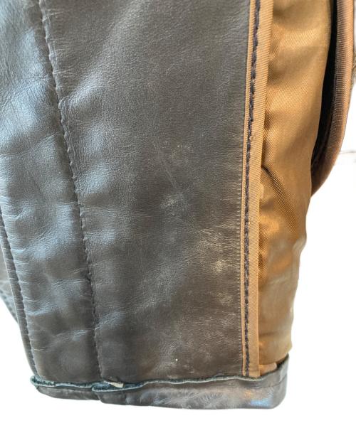 Schott（ショット）Schott (ショット) ライナー付シングルライダースジャケット ブラウン サイズ:36の古着・服飾アイテム