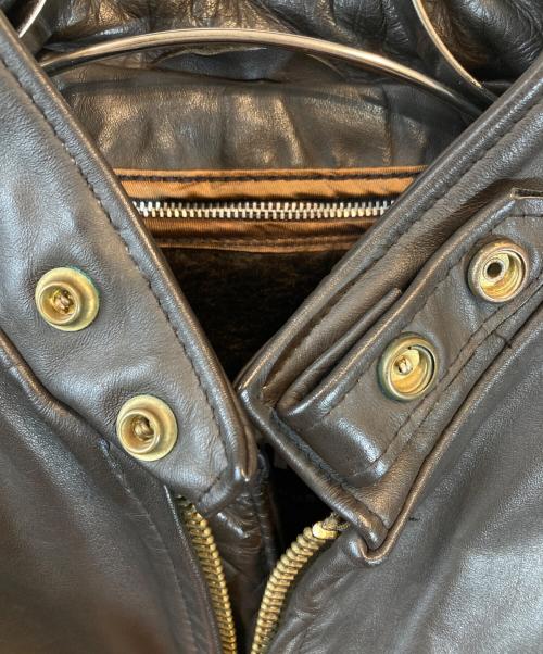 Schott（ショット）Schott (ショット) ライナー付シングルライダースジャケット ブラウン サイズ:36の古着・服飾アイテム