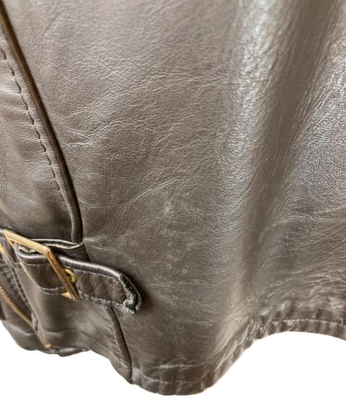 Schott（ショット）Schott (ショット) ライナー付シングルライダースジャケット ブラウン サイズ:36の古着・服飾アイテム