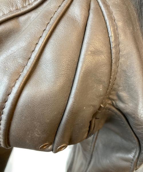 Schott（ショット）Schott (ショット) ライナー付シングルライダースジャケット ブラウン サイズ:36の古着・服飾アイテム