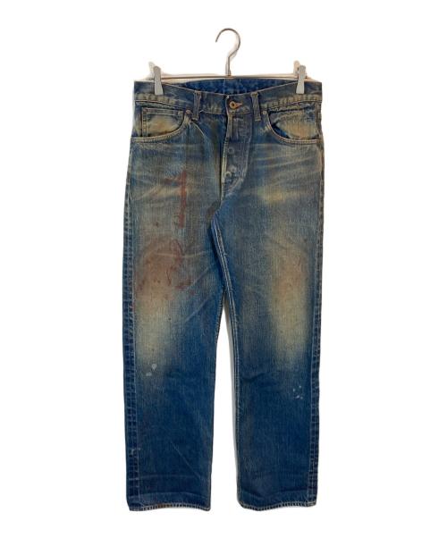 BY GLAD HAND（バイ グラッド ハンド）BY GLAD HAND (バイ グラッド ハンド) ペイント加工デニムパンツ ブルー サイズ:32の古着・服飾アイテム