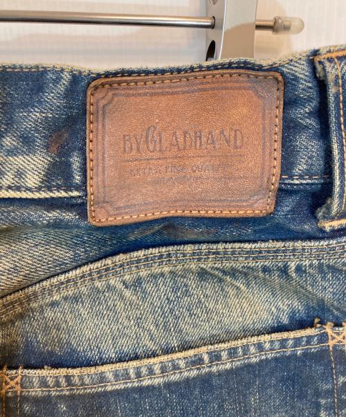 BY GLAD HAND（バイ グラッド ハンド）BY GLAD HAND (バイ グラッド ハンド) ペイント加工デニムパンツ ブルー サイズ:32の古着・服飾アイテム