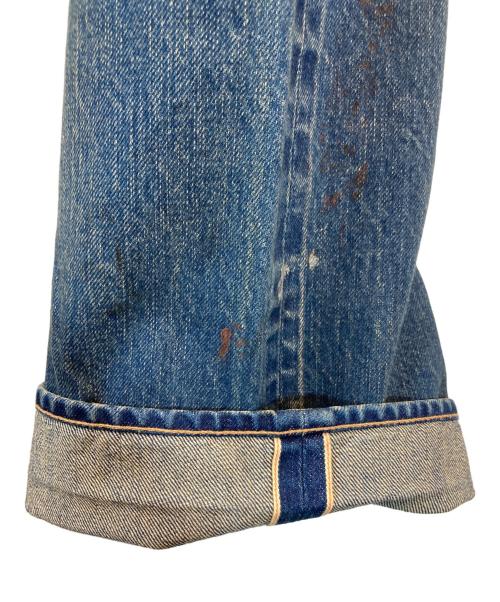 BY GLAD HAND（バイ グラッド ハンド）BY GLAD HAND (バイ グラッド ハンド) ペイント加工デニムパンツ ブルー サイズ:32の古着・服飾アイテム