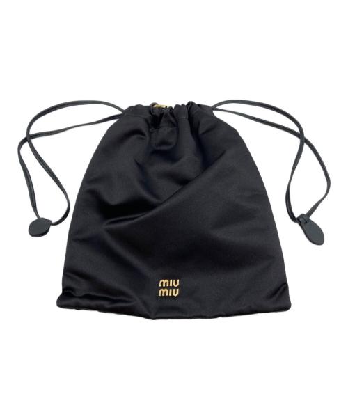MIU MIU（ミュウミュウ）MIU MIU (ミュウミュウ) ダッチェスポーチ ブラックの古着・服飾アイテム