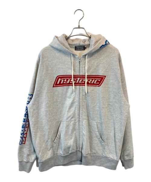 Hysteric Glamour（ヒステリックグラマー）Hysteric Glamour (ヒステリックグラマー) HG BOX LOGOS パーカー グレー サイズ:XLの古着・服飾アイテム