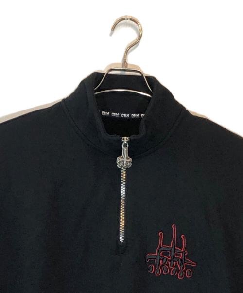 CVTVLIST（カタリスト）CVTVLIST (カタリスト) USUAL HALF ZIP TOP ブラック サイズ:Mの古着・服飾アイテム